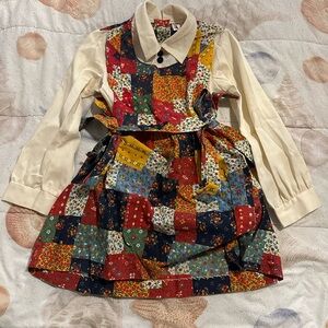 Vintage Sears Patchwork/Quilt Style Kids Dress